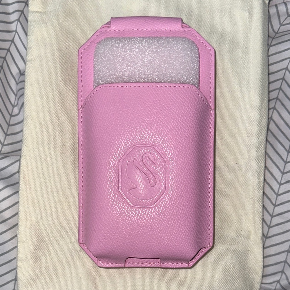 Swarovski Pink Leather Phone Case/wallet